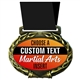 Custom Text Martial Arts Medal in Jam Oval Insert | Martial Arts Award Medal with Custom Text