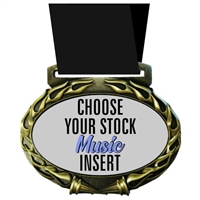 Music Full Color Insert Medal