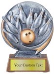 Bowling Sculpted Resin Trophy