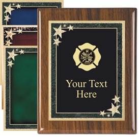 Piano Finish Fire Rescue Award Plaque