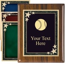 Piano Finish Softball Award Plaque