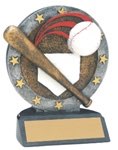 Baseball Sculpted Resin Trophy