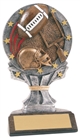 Football Sculpted Resin Trophy