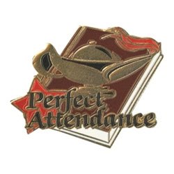 Perfect Attendance Pin