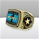 Gigantic Custom Text Champion Hockey Ring