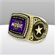 Gigantic Custom Text Champion Music Ring