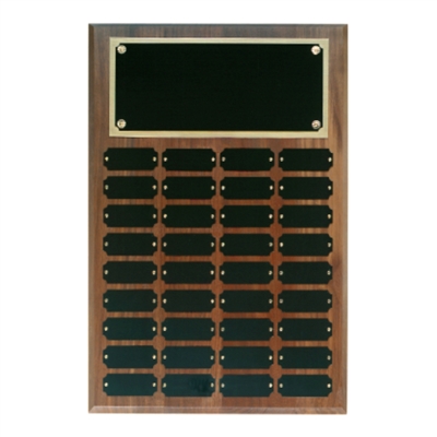 Step Edge Walnut Perpetual Plaque