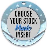 Music Full Color Insert Medal