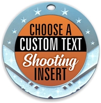 Shooting Full Color Custom Text Insert Medal