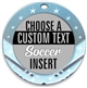 Soccer Full Color Custom Text Insert Medal