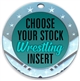 Wrestling Full Color Insert Medal