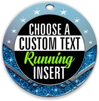 Running Full Color Custom Text Insert Medal