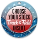 Track and Field Full Color Insert Medal