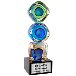 Art Glass Award | Glass Art Sculpture Trophy