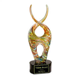 Art Glass Award | Glass Art Sculpture Trophy