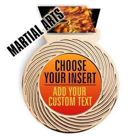 Martial Arts Full Color Insert Medal