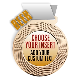 Beer Full Color Insert Medal