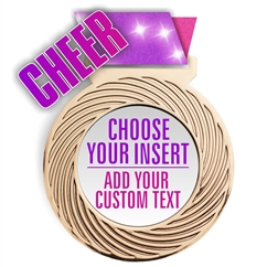 Cheer Full Color Insert Medal