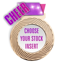 Cheer Full Color Insert Medal