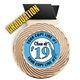 Graduation Full Color Insert Medal