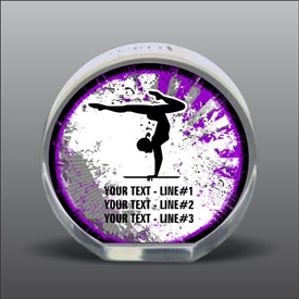 Full Color Printed Gymnastics Acrylic Award