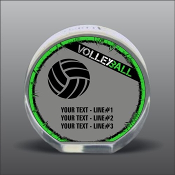 Full Color Printed Volleyball Acrylic Award