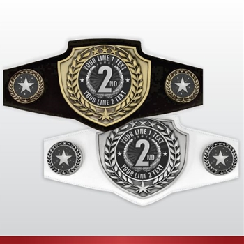 2nd Place Championship Belt | Award Belt for Second Place