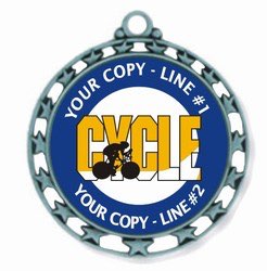 Biking Medal 2-1/2&quot;