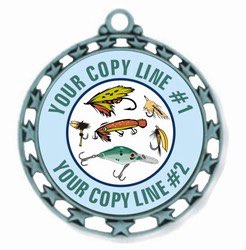 Fishing Medal 2-1/2&quot;