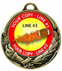 Football Medal 2-3/4&quot;