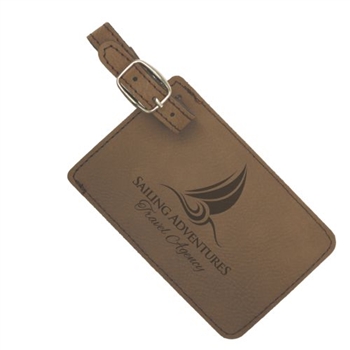 Laserable Leather Luggage bag tag