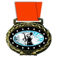 Basketball Medal in Jam Oval Insert | Basketball Award Medal