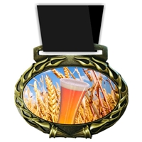 Beer Medal in Jam Oval Insert | Beer Award Medal