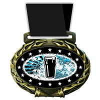 Beer Medal in Jam Oval Insert | Beer Award Medal