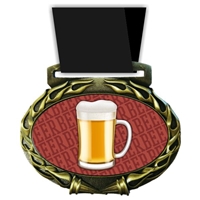 Beer Medal in Jam Oval Insert | Beer Award Medal