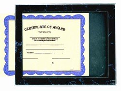 slide in certificate holder