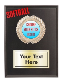 Softball Plaque