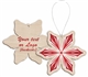 Personalized Wood Snowflake Holiday Ornament