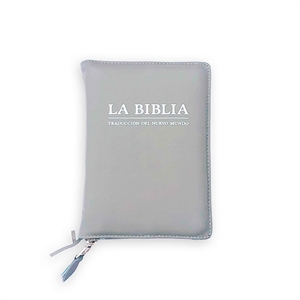 Forro protector para la biblia de bolsillo con el titulo estampado