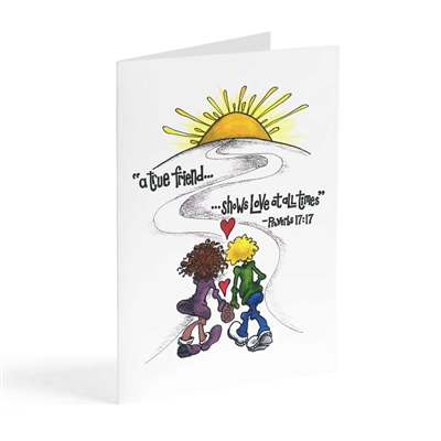 A true friend - Illustrated Greeting Card