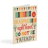 Greeting card with the words: "Jehovah is grasping your right hand, do not be afraid."