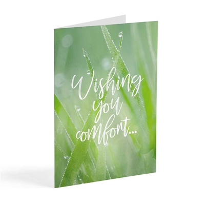 Comforting Greeting Card - Wishing you comfort (featuring Isaiah 26:19)
