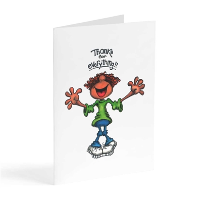 Thanks for everything - Illustrated Greeting Card
