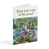 Keep Your Eyes on the Prize! - JW Paradise Greeting Card