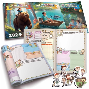 2024 Fun Meeting and Family Worship Workbooks/Activity books for JW KIDS (ages 3-12)