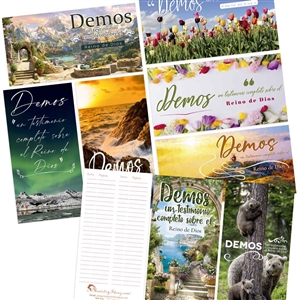 Set of 8 'Demos un testimonio completo' Bookmarks for the Congregation Bible Study