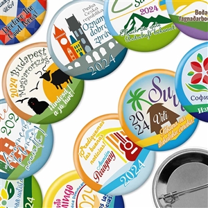 Convention Lapel Buttons for Jehovah's Witnesses Featuring the 2024 convention theme "Declare the Good News"