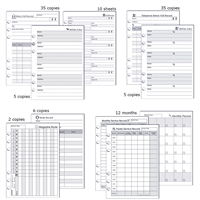 REFILLS for Return Visit and Service Record Book (size A6)