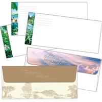 Scriptural Paradise Envelopes for Letter Writing - 4.5" x 9.5"