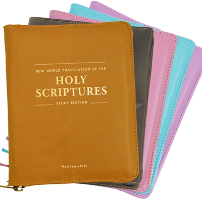 for STUDY Bible (with ZIPPER): COVER for New World Translation STUDY BIBLE (Matthew to Acts)